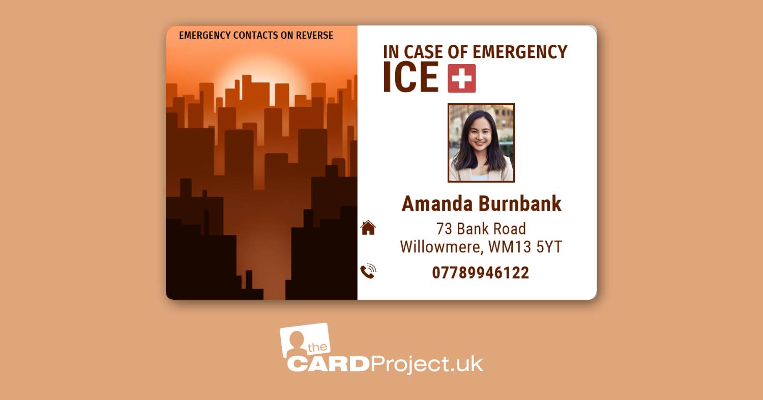 City Sunset ICE Photo ID Card (FRONT)